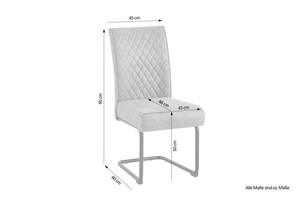 Schwingstuhl Volland 2er-Set - Taupe