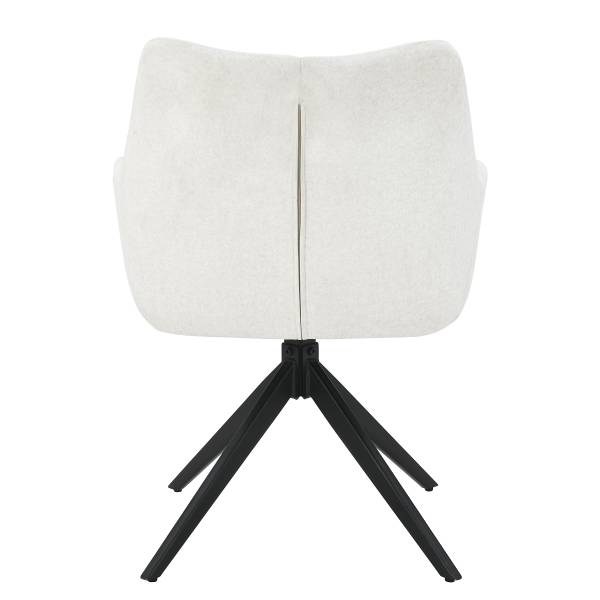 Drehbarer Polsterstuhl FIGURA 2er-Set - Creme