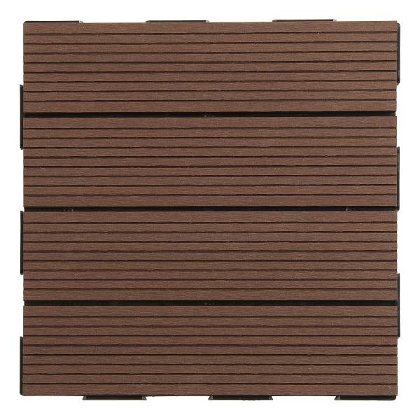 Terrassenfliese Thish 11er-Set - Kaffeebraun
