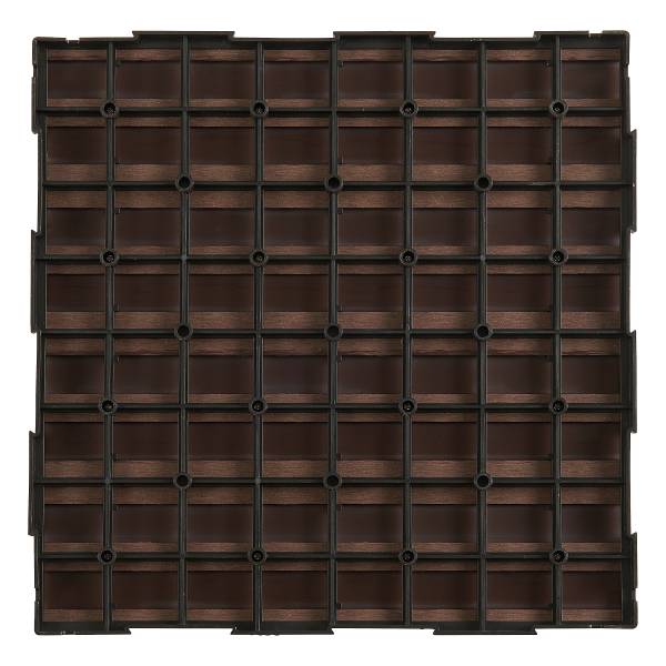 Terrassenfliese Thish 11er-Set - Kaffeebraun