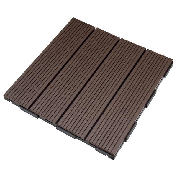 Terrassenfliese Thish 11er-Set - Kaffeebraun