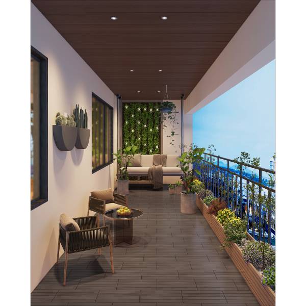 Terrassenfliese Thish 6er-Set - Kaffeebraun