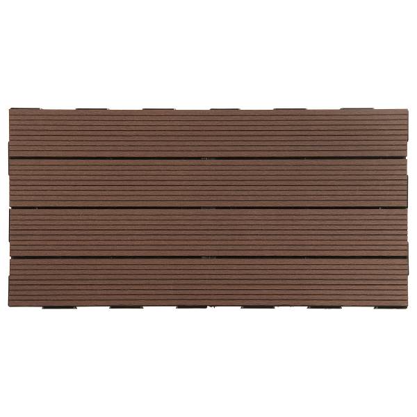 Terrassenfliese Thish 6er-Set - Kaffeebraun