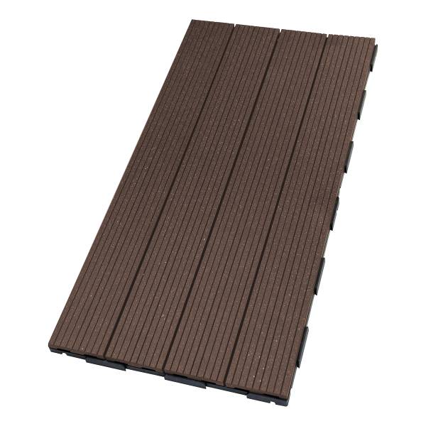 Terrassenfliese Thish 6er-Set - Kaffeebraun