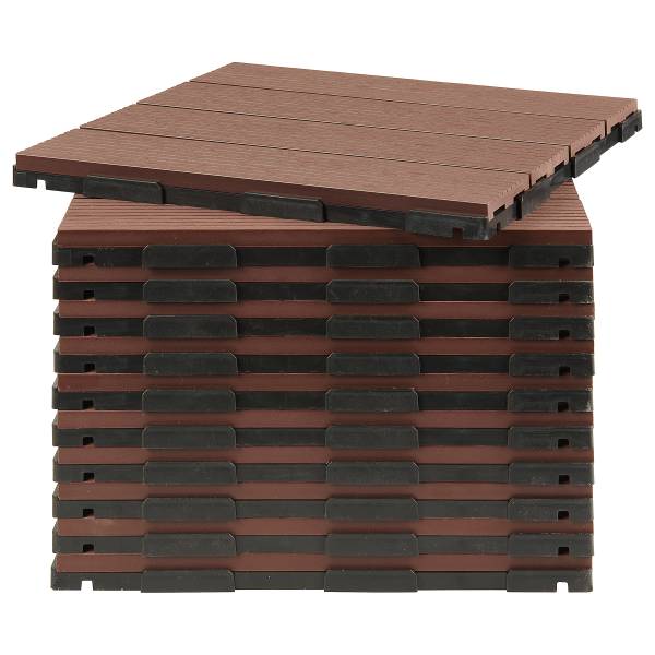 Terrassenfliese Thish 11er-Set - Braun