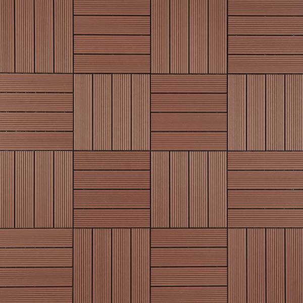 Terrassenfliese Thish 11er-Set - Braun