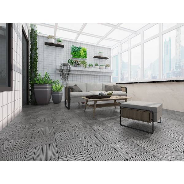 Terrassenfliese Thish 11er-Set - Grau