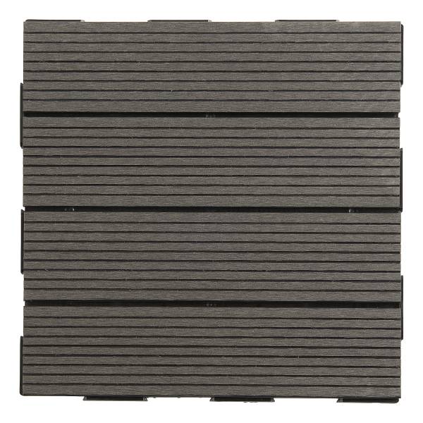 Terrassenfliese Thish 11er-Set - Grau