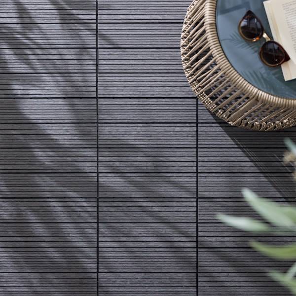 Terrassenfliese Thish 11er-Set - Grau