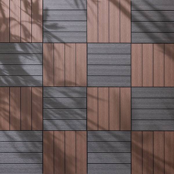 Terrassenfliese Thish 11er-Set - Grau