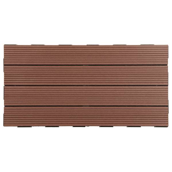 Terrassenfliese Thish 6er-Set - Braun