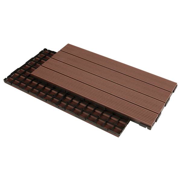 Terrassenfliese Thish 6er-Set - Braun