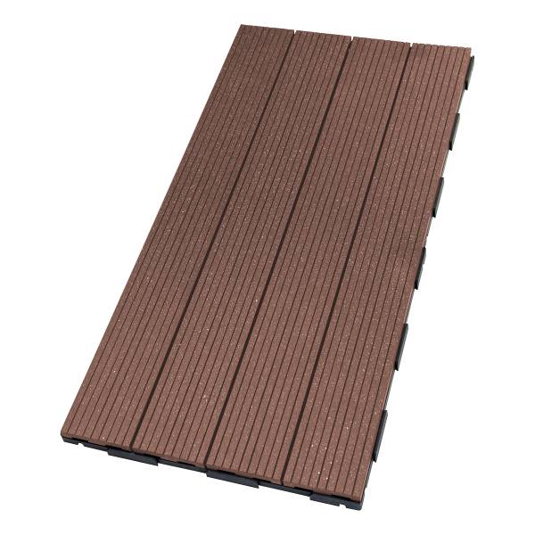 Terrassenfliese Thish 6er-Set - Braun