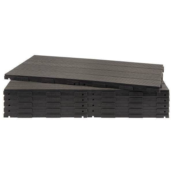 Terrassenfliese Thish 6er-Set - Grau