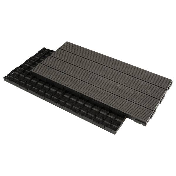 Terrassenfliese Thish 6er-Set - Grau