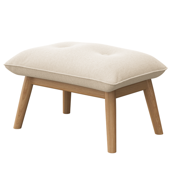 Polsterhocker ENYO - Webstoff Saia: Beige