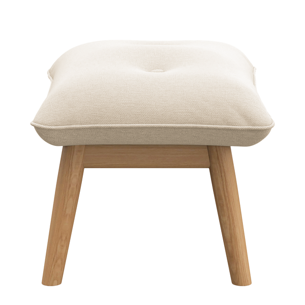 Polsterhocker ENYO - Webstoff Saia: Beige