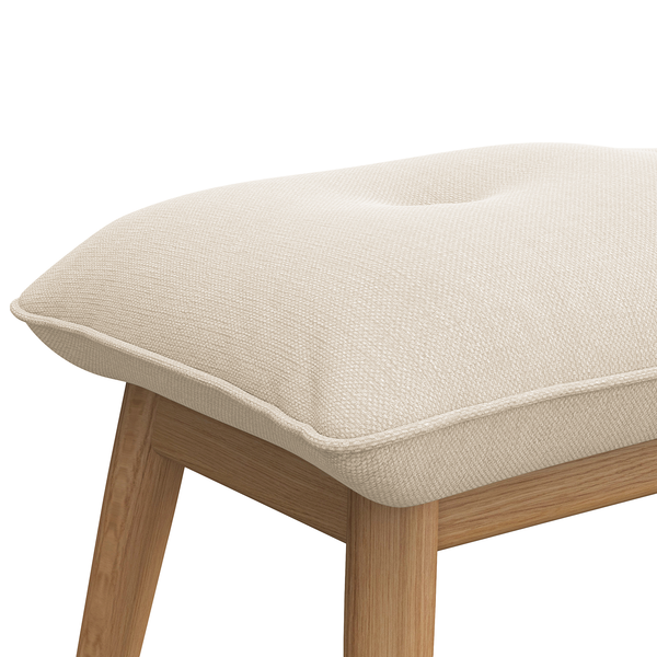 Polsterhocker ENYO - Webstoff Saia: Beige