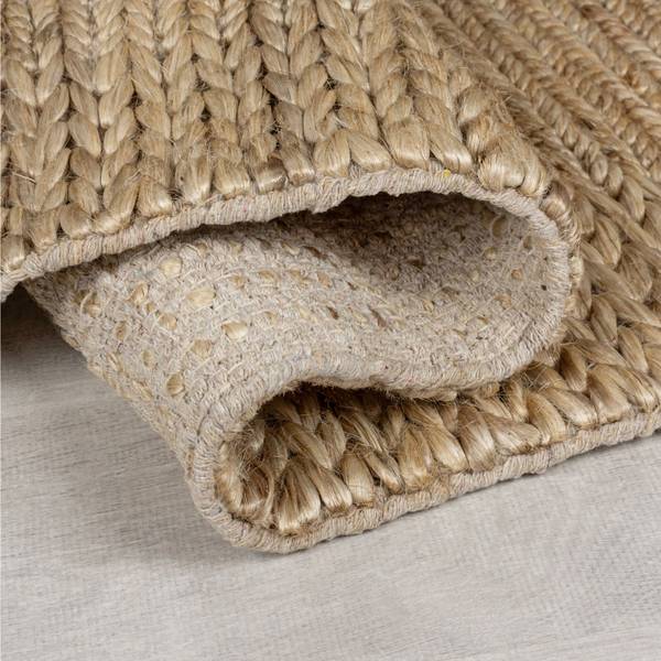 Läufer Drew braid border - Kenaf / Baumwolle - Beige