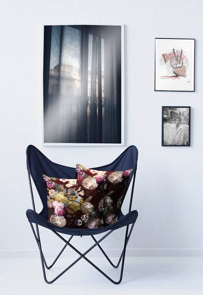 Kissenbezug Herbstzeit Typ B - Polyester /  Baumwolle - Aubergine - 49 x 49 cm