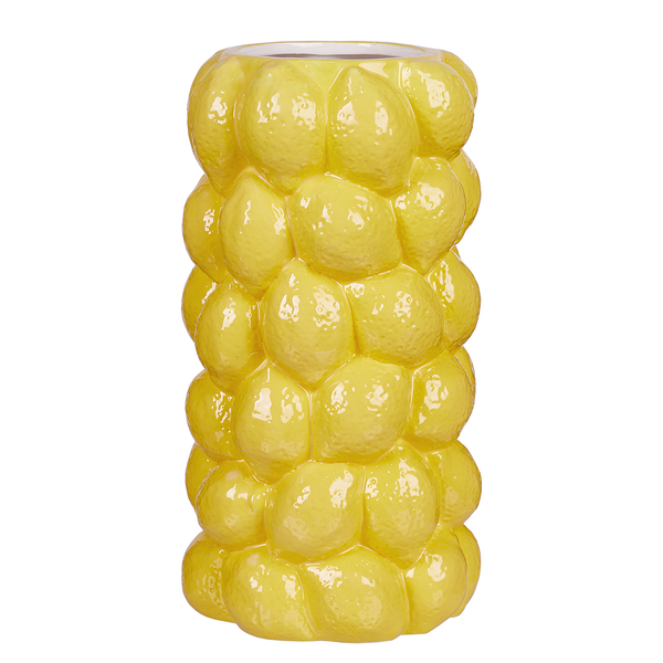 Vase LEMON - Dolomit - Gelb