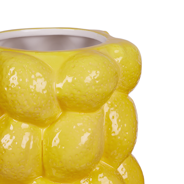 Vase LEMON - Dolomit - Gelb
