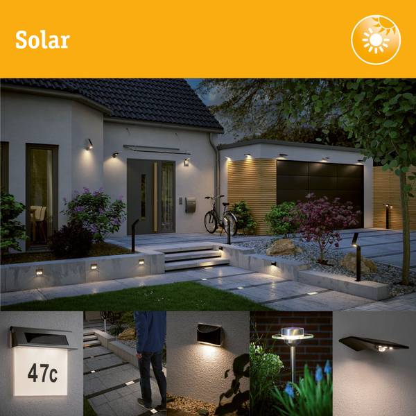 Solar-Tischleuchte Else - Aluminium - 1-flammig - Schwarz