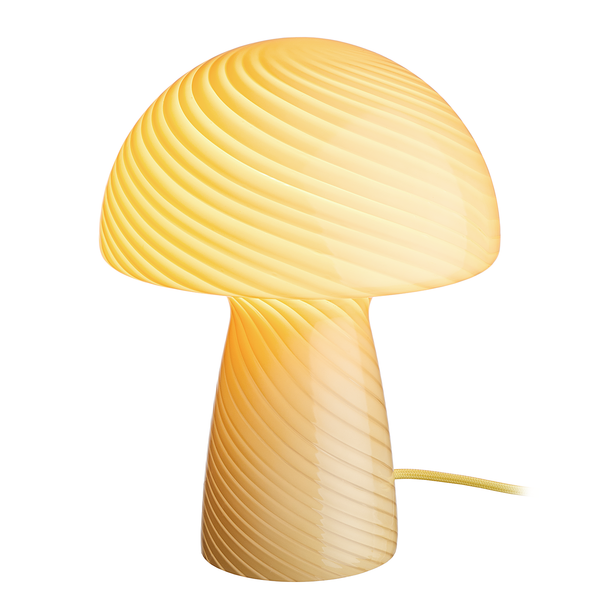 Tischleuchte FUNGI TOWN - Farbglas - Gelb