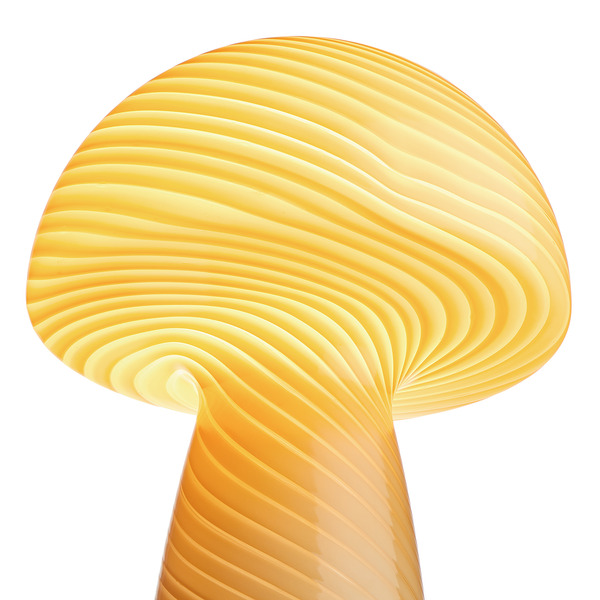 Tischleuchte FUNGI TOWN - Farbglas - Gelb