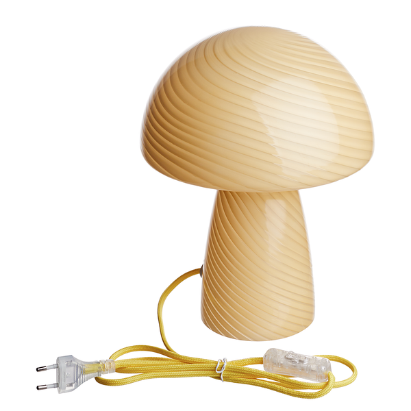 Tischleuchte FUNGI TOWN - Farbglas - Gelb