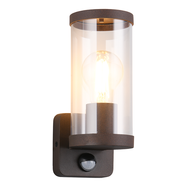 Wandleuchte Bonito Typ B - Aluminiumguss / Polycarbonat - Rostbraun