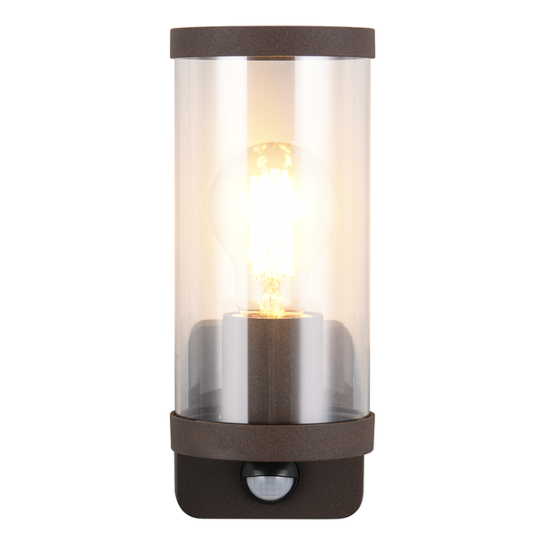Wandleuchte Bonito Typ B - Aluminiumguss / Polycarbonat - Rostbraun