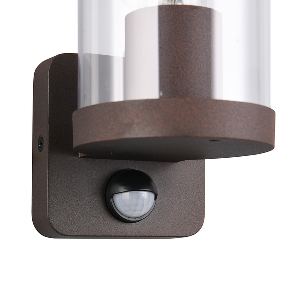 Wandleuchte Bonito Typ B - Aluminiumguss / Polycarbonat - Rostbraun