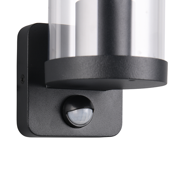 Wandleuchte Bonito Typ B - Aluminiumguss / Polycarbonat - Schwarz