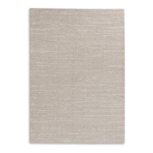 Hochflorteppich Amaze Uni - Polyester - Sand - 140 x 200 cm