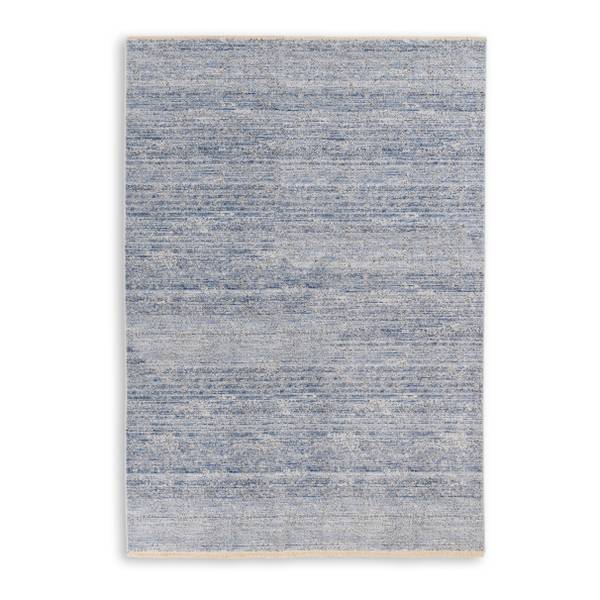 Kurzflorteppich Charme - Polyester - Hellblau - 80 x 150 cm