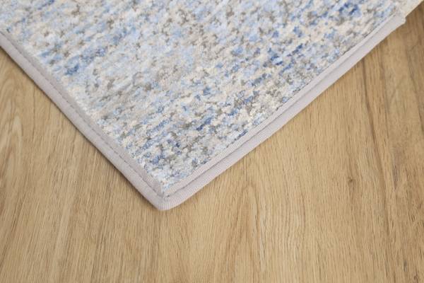 Kurzflorteppich Charme - Polyester - Hellblau - 80 x 150 cm