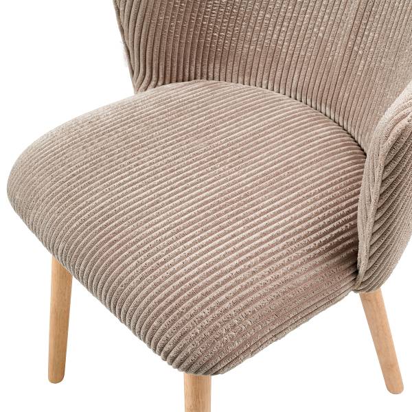 Polsterstuhl KYTTERNE 2er Set - Taupe