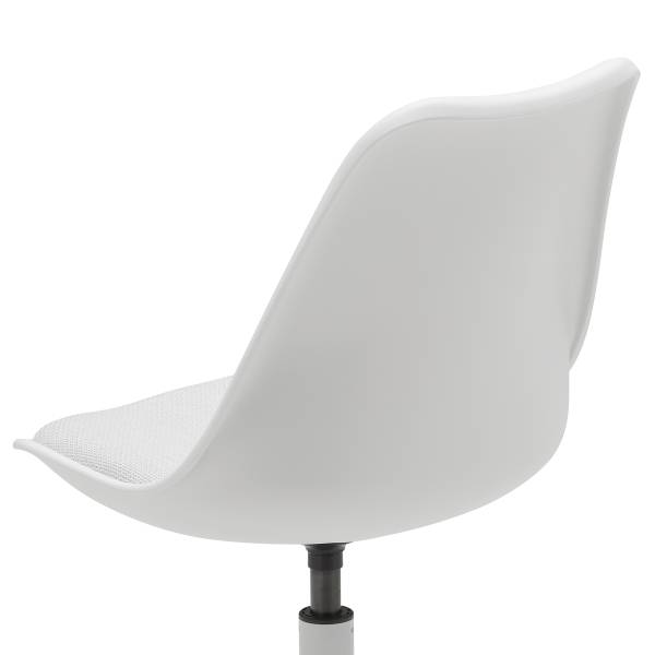Drehbarer Esszimmerstuhl TILBA 2er Set - Weiß