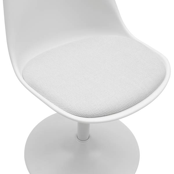 Drehbarer Esszimmerstuhl TILBA 2er Set - Weiß