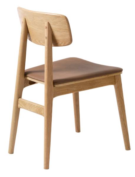 Esszimmerstuhl Steyne 2er Set - Eiche massiv - Braun