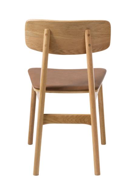 Esszimmerstuhl Steyne 2er Set - Eiche massiv - Braun