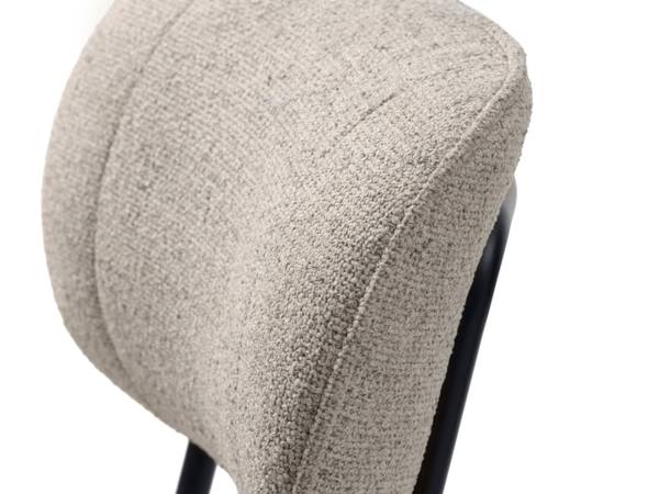 Esszimmerstuhl Ootann 2er Set - Polyester / Stahl - Creme