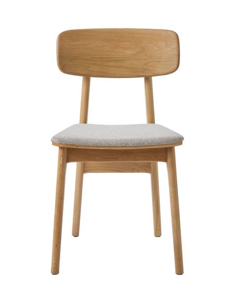 Esszimmerstuhl Steyne 2er Set - Eiche massiv - Sand