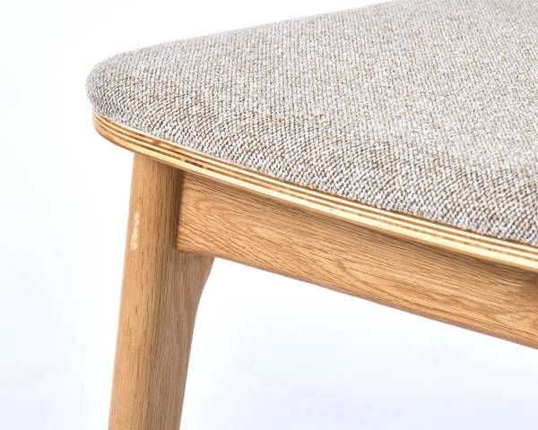 Esszimmerstuhl Steyne 2er Set - Eiche massiv - Sand