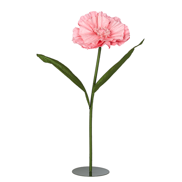 Deko-Blume BLOOM - Papier / Eisen - Rosa