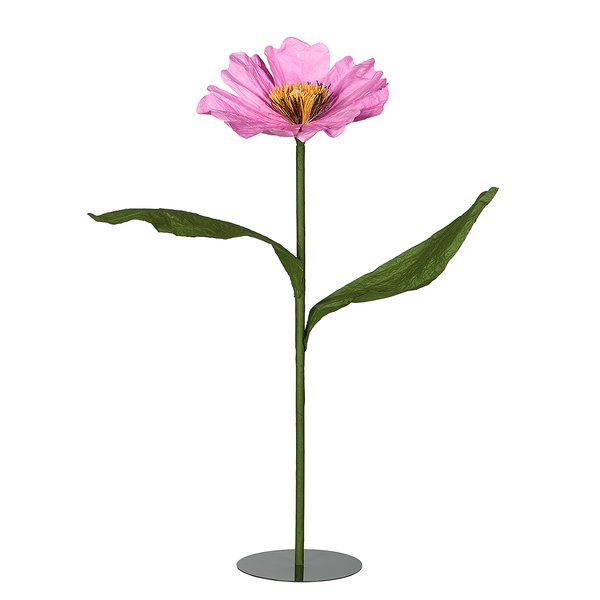 Deko-Blume BLOOM - Papier / Eisen - Violett
