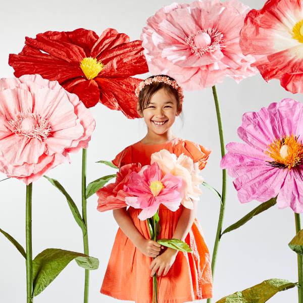 Deko-Blume BLOOM - Papier / Eisen - Violett