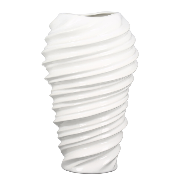 Vase Twist - Porzellan - Weiß