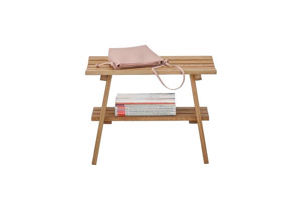 Massive Garderobenbank Woods Cross Typ B - Eiche - Breite: 60 cm